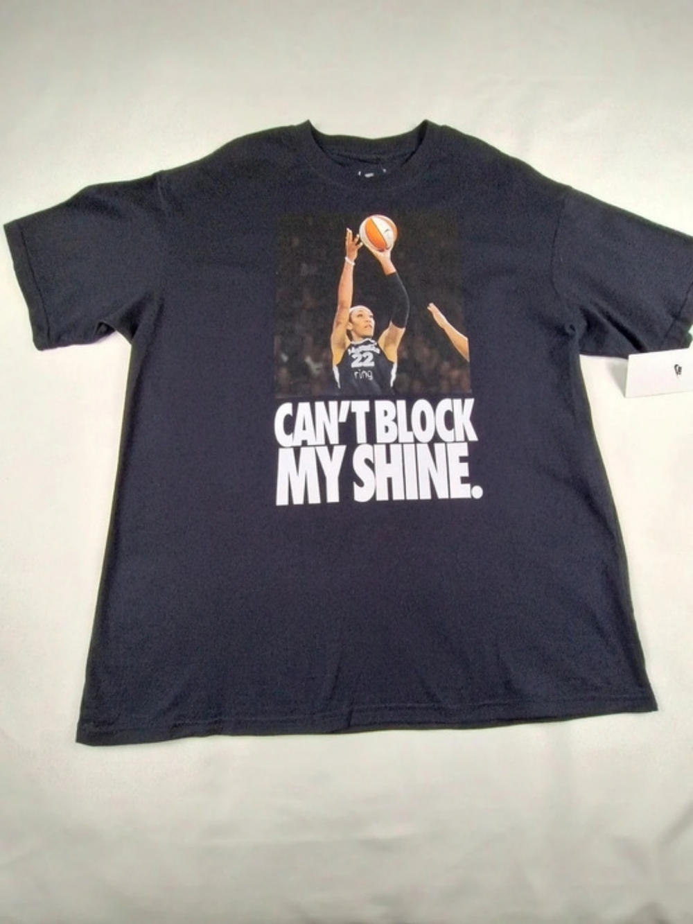 Nike WNBA A'ja Wilson All-Star Weekend T-Shirt Basketball Graphic Tee in Black